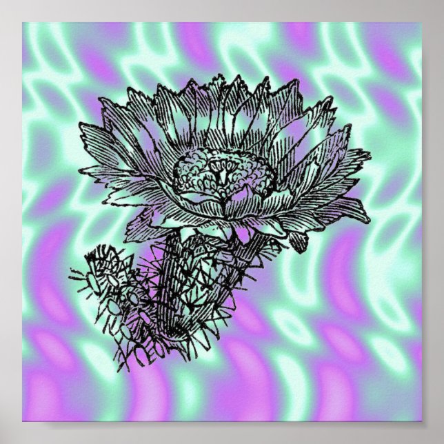 Póster Alien Green, Poster de Cactus (Frente)