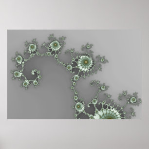 Póster Alien gris - Poster fractal