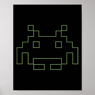 Póster Alien invaders Gamer