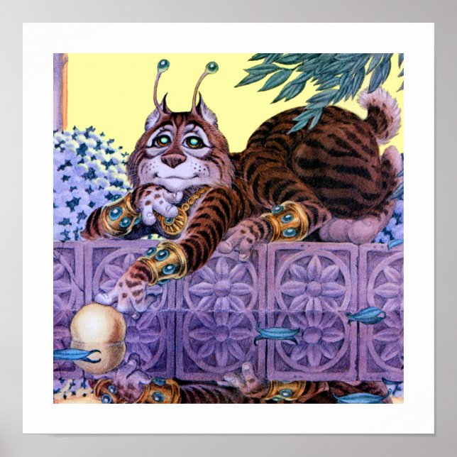 Póster Alien Kitty Print (Frente)