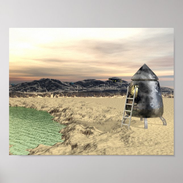 Póster Alien Lander Poster (Frente)