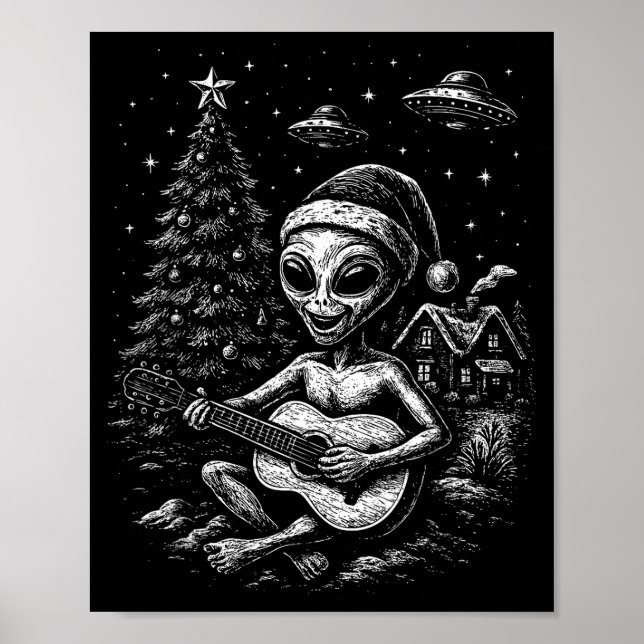 Póster Alien Loves Christmas  (Frente)