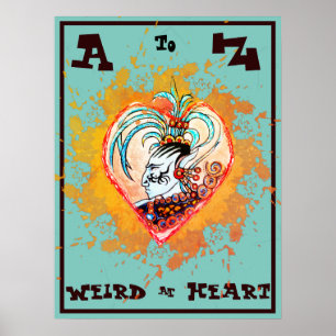 Póster Alien Maya Elf Weird en el corazón