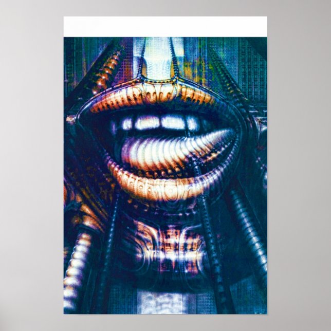 Póster Alien Mouth H R Giger (Frente)