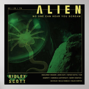 Póster ALIEN, nadie puede oír que gritas