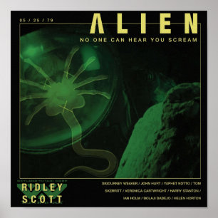 Póster ALIEN, nadie puede oír que gritas