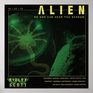 Póster ALIEN, nadie puede oír que gritas