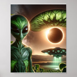 Póster Alien Odyssey: eclipse terrestre