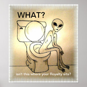 Póster Alien on the Throne