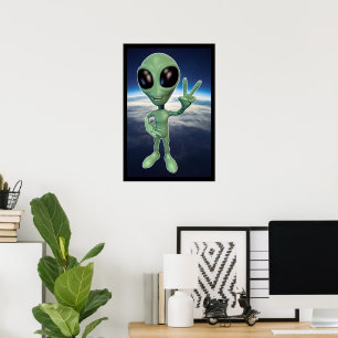Póster Alien - Paz contra Rótulo
