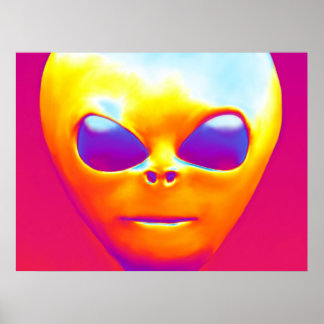 Póster Alien psicodélico