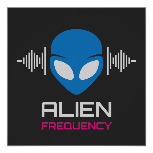Póster Alien Signal Cosmic Frequency (Anverso)