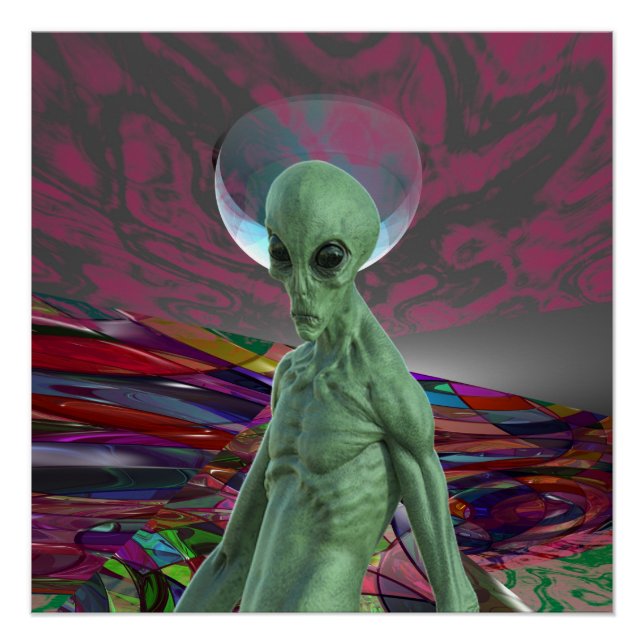 Póster Alien Sunset (Anverso)