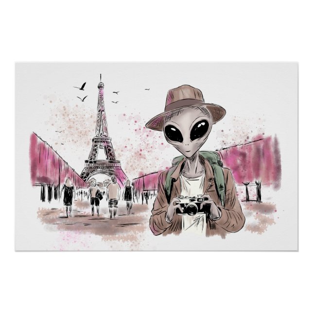 Póster Alien Touring Paris (Anverso)
