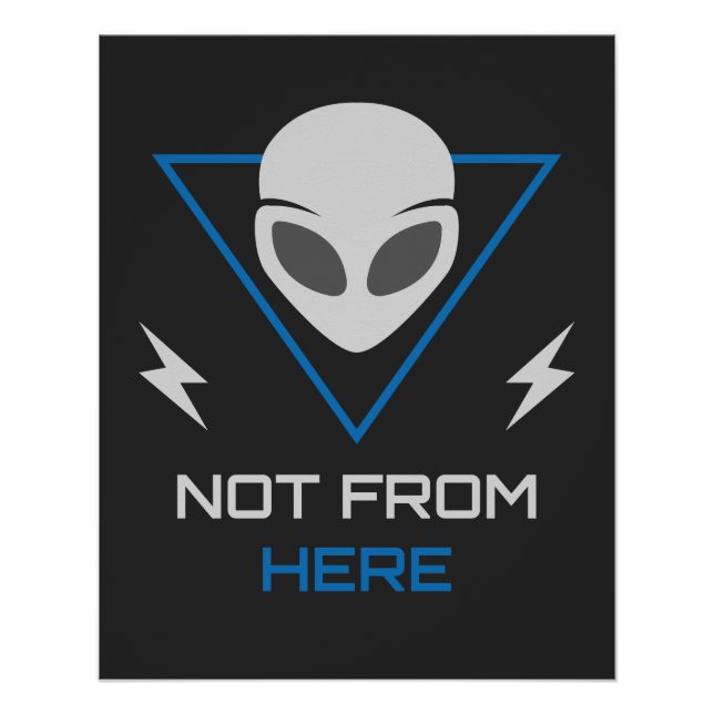 Póster Alien UFO Sci Fi Outsider (Anverso)