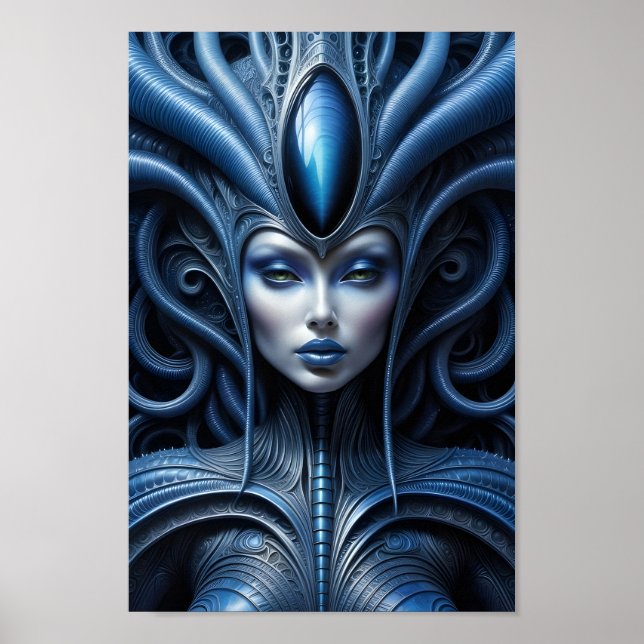 Póster Alien Woman - 005 - Visión nocturna - Fantasía (Frente)