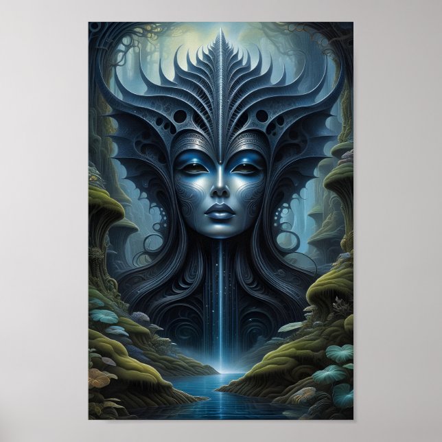 Póster Alien Woman - Landscape - 003 - NV - Fantasy Art (Frente)