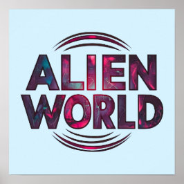 Póster Alien World
