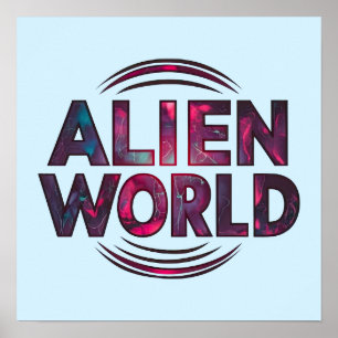 Póster Alien World