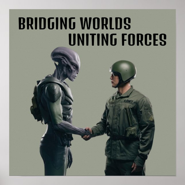 Póster Alien y Soldado (Frente)