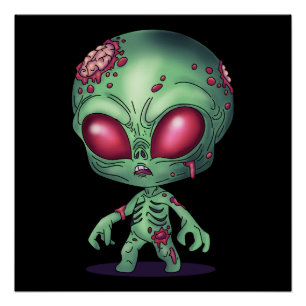Póster Alien Zombie