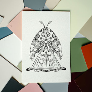 Póster Alienígena: Coloraje de cosecha de moth Spaceship