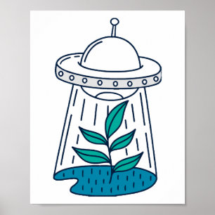 Póster Aliens UFO
