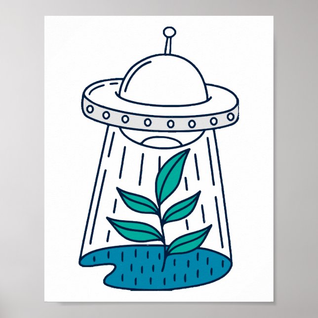 Póster Aliens UFO (Frente)