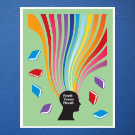 Póster Alimenta tus libros de cabeza