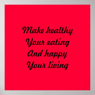 Póster Alimentación de la salud