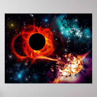Póster Alimentación del agujero negro (20 x 16)