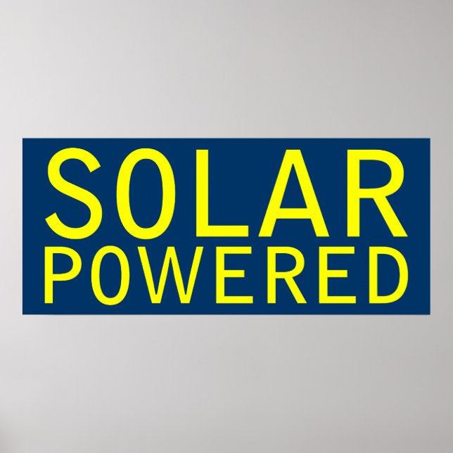 Póster alimentado por energía solar (Frente)