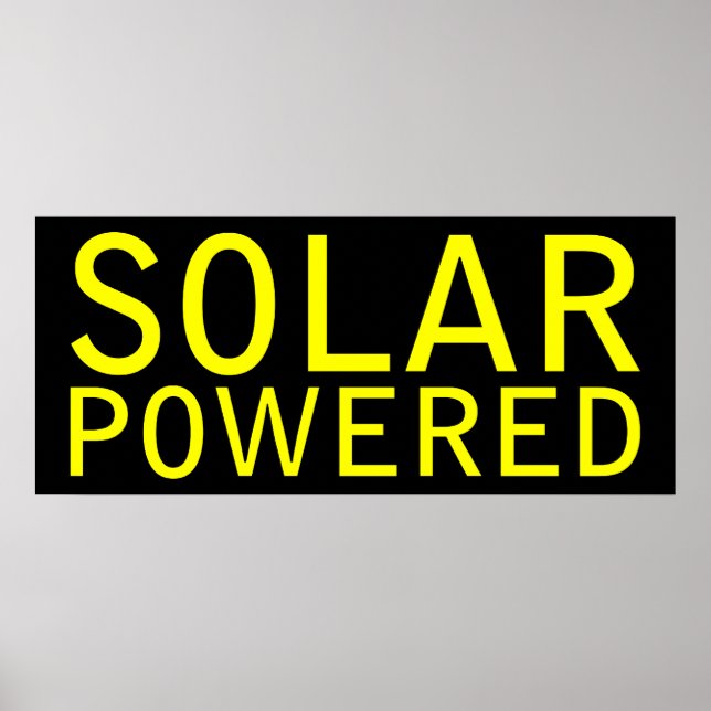 Póster alimentado por energía solar (Frente)