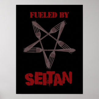 Póster Alimentado por Seitan