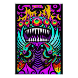 Póster Alimentando las guerras del arte - Ken Gage Art