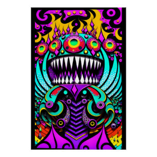 Póster Alimentando las guerras del arte - Ken Gage Art