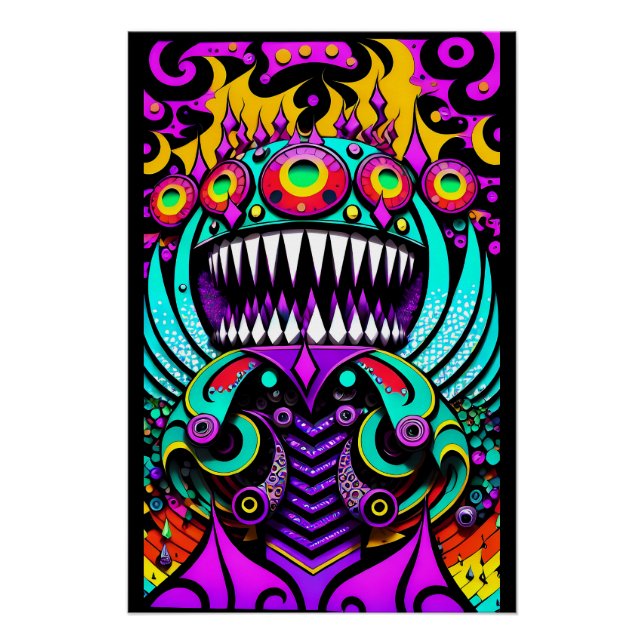 Póster Alimentando las guerras del arte - Ken Gage Art (Anverso)