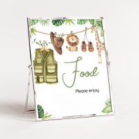 Alimentos de Baby Shower para animales de la jungl