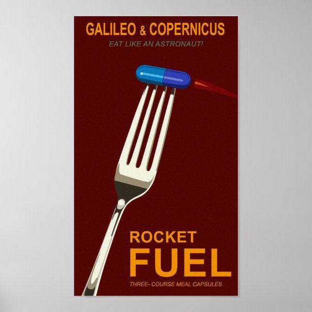 Póster Alimentos espaciales (Frente)