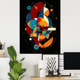 Póster Alineación Orbital – Moderno Abstracto Geométrico