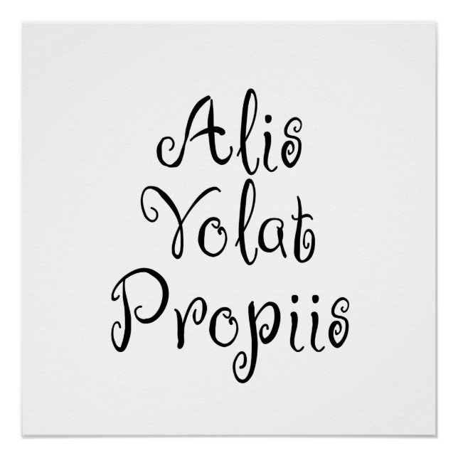 Póster Alis Volat Propiis (Anverso)