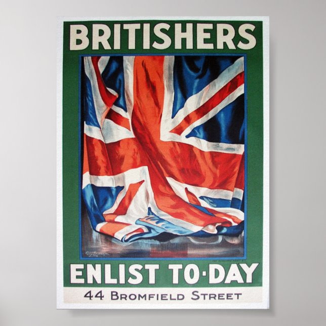 Póster alistamiento de britishers (Frente)