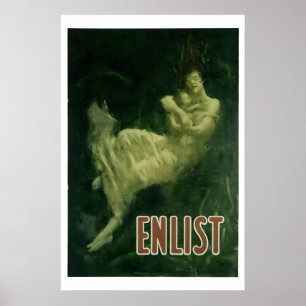 Póster Alistarse Fred Spear Cartel Histórico de la Primer
