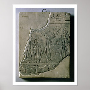 Póster Alivio de Bas de sacerdotes que recogen uvas, 26-3