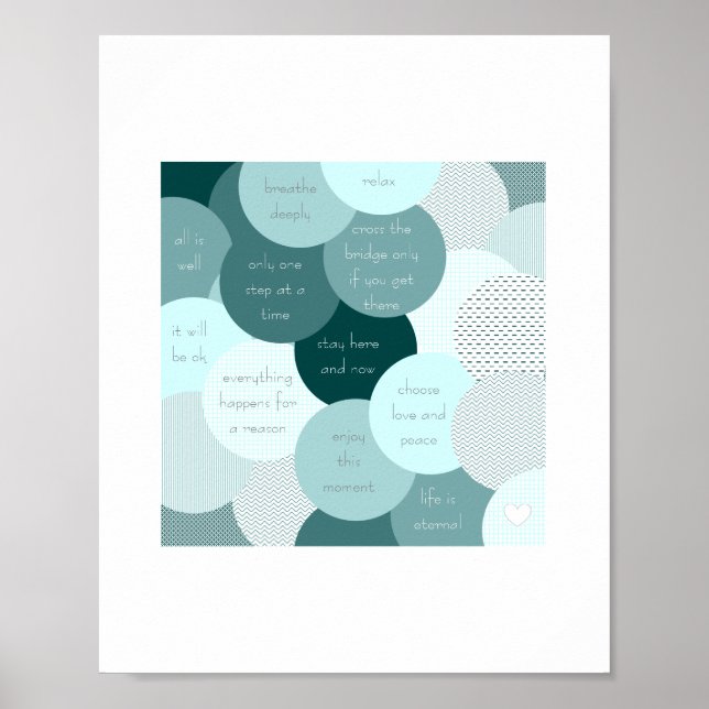 Póster "Alivio de estrés" (Frente)