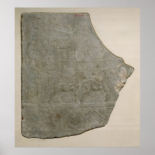 Póster Alivio del ejército asirio en batalla y en