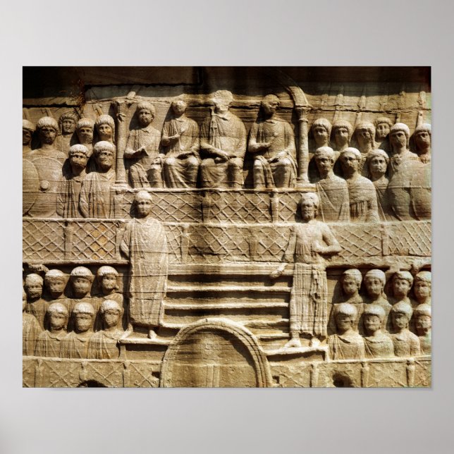 Póster Alivio en la base del Obelisco de Theodosius (Frente)