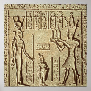 Póster Alivio que representa a un pharaoh