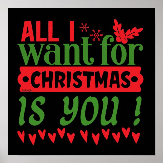 PÓSTER ALL I WANT FOR CHRISTMAS IS YOU                    (Frente)