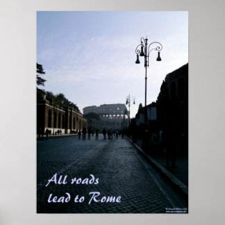 Póster All Roads Lead to Rome